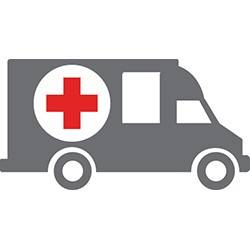 red cross emergency vehicle icon