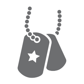 Icon of military tags