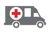 Icon of Red Cross emergency response vehicle